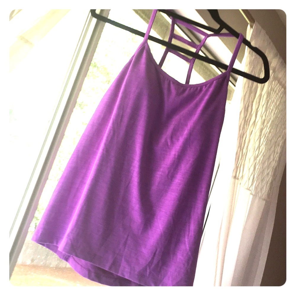 Roxy athletic bra top, purple L